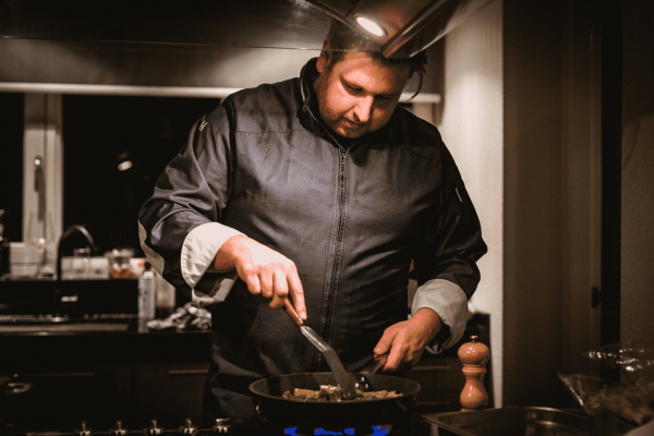 Amuse met meloen & feta