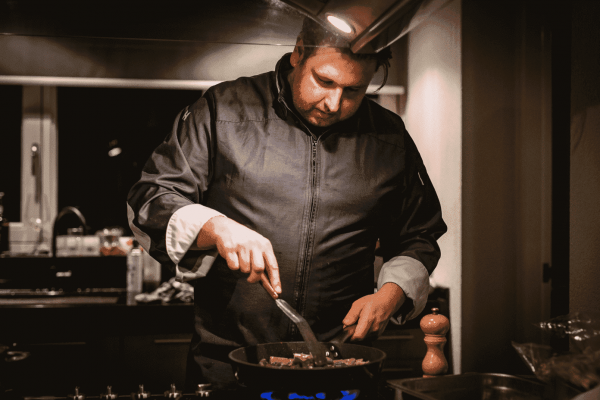 Chef in de keuken
